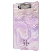 Porte-bloc Monogramme en cristal rose (Gauche)