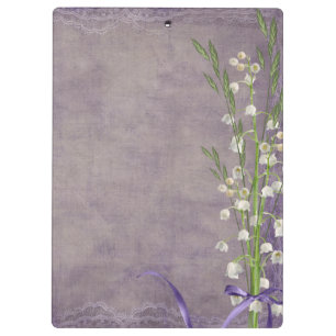 Porte-bloc Monogramme en dentelle blanche Carte clipart initi