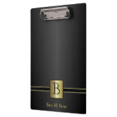 Porte-bloc Monogramme exécutif noir (Gauche)