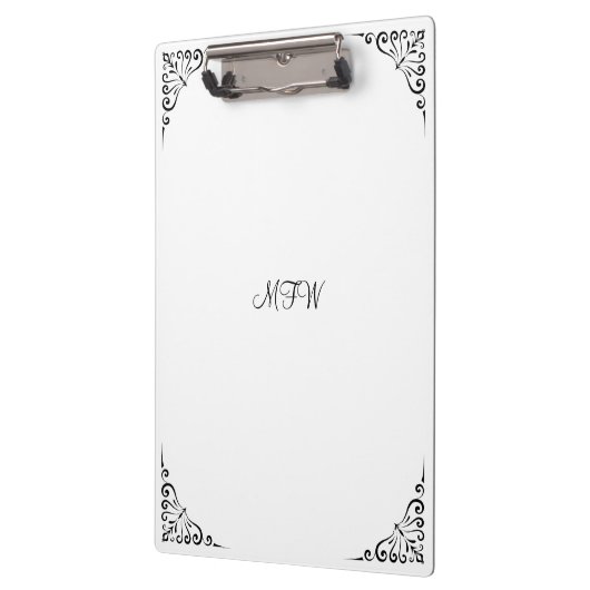 Porte-bloc Monogramme fait sur commande facultatif de rouleau (Gauche)