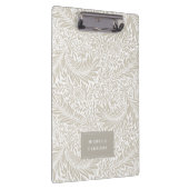 Porte-bloc Monogramme Feuillage Floral Beige Blanc Élégant (Swatch)