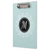 Porte-bloc Monogramme floral bleu en bon état frais de (Gauche)