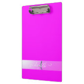 Porte-bloc Monogramme Fluorescent Rose (Gauche)