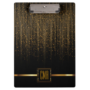 Porte-bloc Monogramme Galaxie Étoiles Design