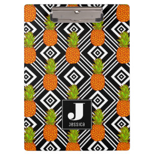 Porte-bloc Monogramme géométrique des ananas