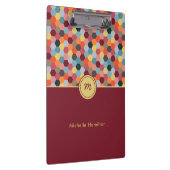 Porte-bloc Monogramme Géométrique Moderne Hexagon Porte - blo (Swatch)