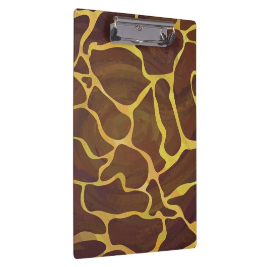 Porte-bloc Monogramme Giraffe Brown, Impression Jaune (Swatch)