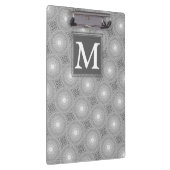 Porte-bloc Monogramme gris cercles motif (Swatch)