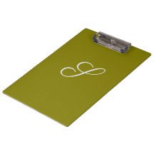 Monogramme initiale minimaliste vert sauge