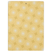 Porte-bloc Monogramme jaune cercles motif (Dos)