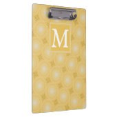 Porte-bloc Monogramme jaune cercles motif (Swatch)