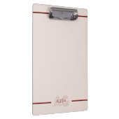 Porte-bloc Monogramme moderne beige et vin (Swatch)