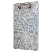 Porte-bloc Monogramme moderne Granit et or personnalisés (Gauche)