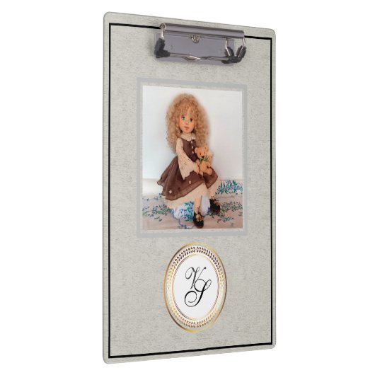 Porte-bloc Monogramme moderne Poupée à la mode (Swatch)