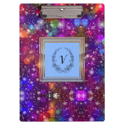 Porte-bloc Monogramme Motif moderne et élégant (Devant)