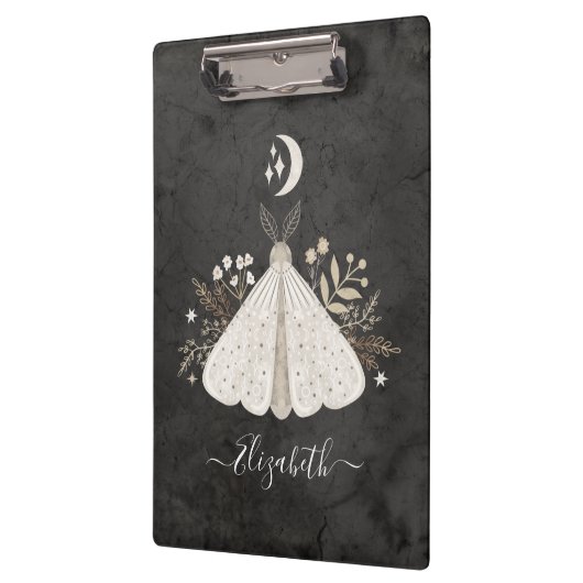 Porte-bloc Monogramme Mystique Luna Moth Céleste (Gauche)