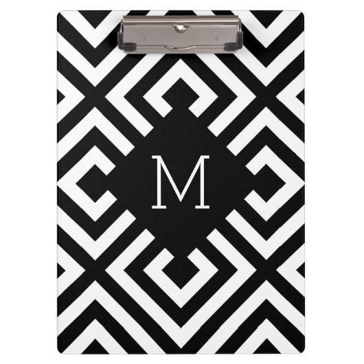 Porte-bloc Monogramme noir et blanc (Devant)
