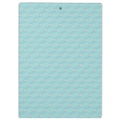 Porte-bloc Monogramme Nom Personnalisé Quilt Design Turquoise (Dos)