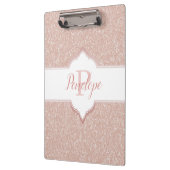 Porte-bloc Monogramme Parties scintillant rose (Gauche)