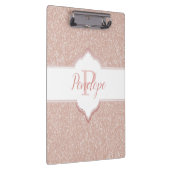 Porte-bloc Monogramme Parties scintillant rose (Swatch)