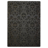 Porte-bloc Monogramme Parties scintillant rouge et design flo (Dos)