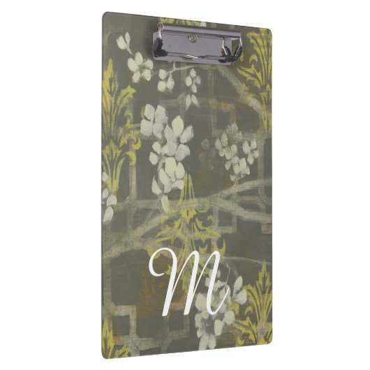 Porte-bloc Monogramme | Patterned Blossom Branch I (Swatch)