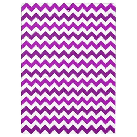 Porte-bloc Monogramme personnalisé par Chevron pourpre (Dos)