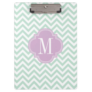 Porte-bloc Monogramme personnalisé par zigzag en bon état