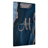 Porte-bloc Monogramme personnalisé Rose bleu chic Parties sci (Swatch)