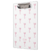 Porte-bloc Monogramme Petit Bow Rose (Gauche)