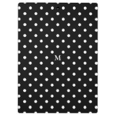 Porte-bloc Monogramme Pois noir blanc (Dos)