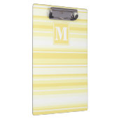 Porte-bloc Monogramme rayures jaunes citron (Swatch)