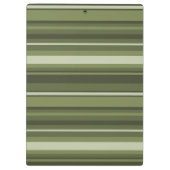Porte-bloc Monogramme rayures vert olive (Dos)