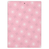 Porte-bloc Monogramme rose cercles motif (Dos)