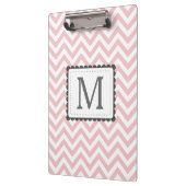 Porte-bloc Monogramme rose-clair et blanc de coutume de (Gauche)