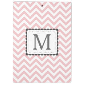 Porte-bloc Monogramme rose-clair et blanc de coutume de (Dos)