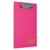 Porte-bloc Monogramme rose et orange simple (Swatch)