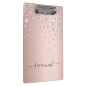 Porte-bloc Monogramme rose or rose rose diamants script moder (Swatch)