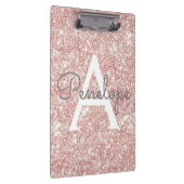 Porte-bloc Monogramme rose Parties scintillant or (Swatch)