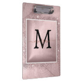 Porte-bloc Monogramme rose Parties scintillant or (Swatch)