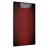 Porte-bloc Monogramme rouge foncé cool minimal (Swatch)