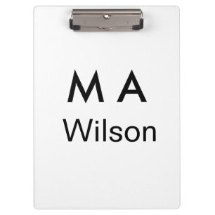 Porte-bloc Monogramme simple ajoutez votre lettre de nom homm
