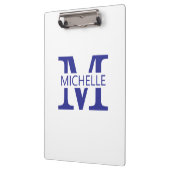 Porte-bloc Monogramme Simple avec Initiale (Gauche)