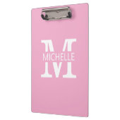 Porte-bloc Monogramme simple avec initiale (Gauche)