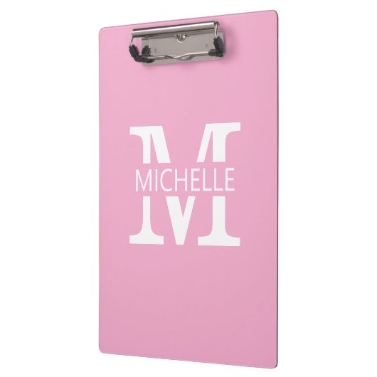 Porte-bloc Monogramme simple avec initiale (Gauche)