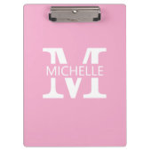 Porte-bloc Monogramme simple avec initiale (Devant)