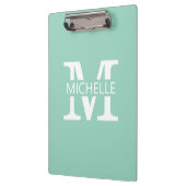 Porte-bloc Monogramme Simple avec Initiale (Gauche)