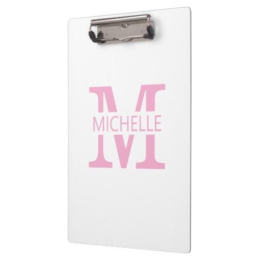 Porte-bloc Monogramme simple avec initiale (Gauche)