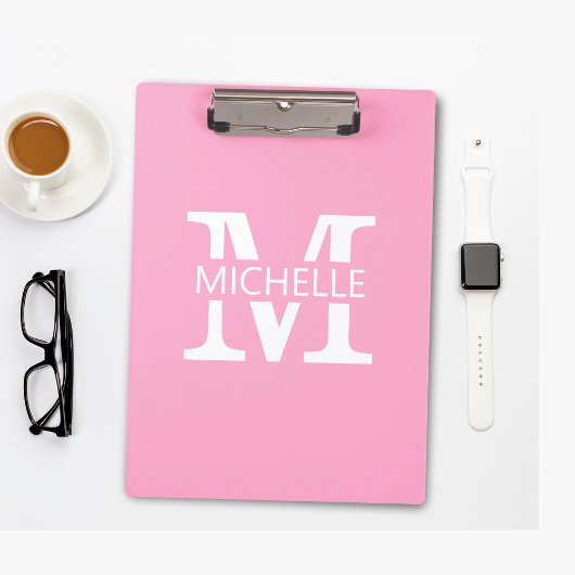 Porte-bloc Monogramme simple avec initiale