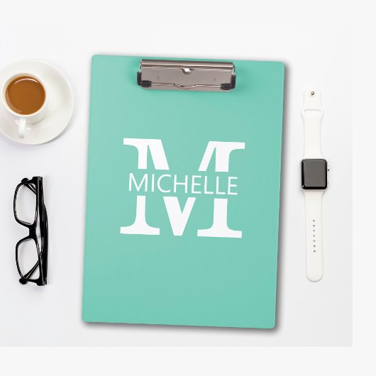 Porte-bloc Monogramme Simple avec Initiale